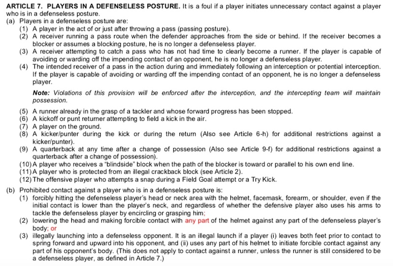 Illustration for article titled Are These Hits Legal According To The NFL's New Helmet Rule?